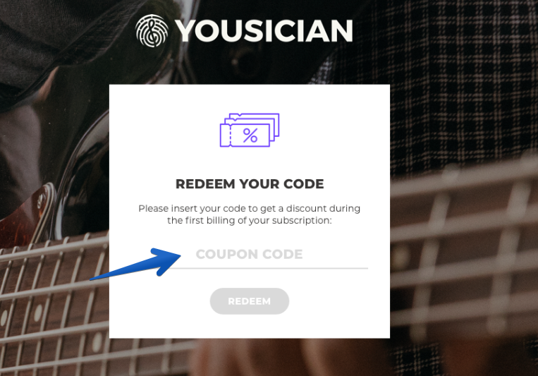 How to redeem a coupon code Yousician Support